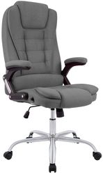 Ergonomisk kontorsstol Thor, klarar 150 kg, snurrstol med lutbar rygg, modern design, sitthojd 49-59 cm, kromstativ