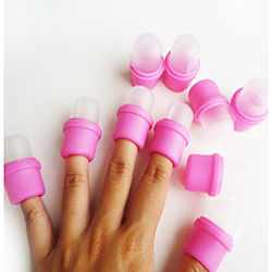 10pcs / set de uñas laca removedor de esmalte de uñas de gel removedor limpia