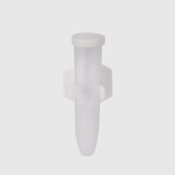 La Briantina Frasco portaflores con Soporte Adhesivo para Cementerio, florero pequeño de plástico Transparente, 11 x 2,5 cm