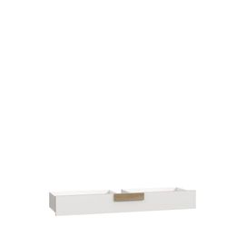 FORTE Arkina Cassetto per letto art. LBLL012, in legno derivato, rovere artigianale e bianco, L x A x P: 144,4 x 20,5 x 43 cm