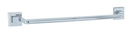 Wenko 22684100 portasciugamani "quadro con Vacuum Loc, Acciaio Inossidabile, Argento, 60.5 x 7 x 6 cm