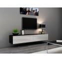 Cama TV Stand VIGO '180' 30/180/40 Zwart/Wit Gloss