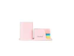 Colourbook Bloom pennenkoker met bureau-plank, 400 pagina's (Orchid Rose)