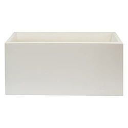 WELLHOME Polyethylene Planter by Rotating Mould, White, 60 x 20 x 20 cm