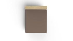Premium Ranforce King Fitted Sheet (160 x 200 + 30 cm), 100% Cotton, 117 g/m², Elegant Brown Colour, Soft, Durable, Perfect for Cosy Bedrooms