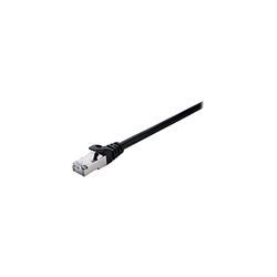 V7 Cat7 Ethernet-kabel, afgeschermd met folie (SFTP) RJ45 (m)/RJ45 (m), netwerkkabel, LAN-kabel 0,5 m - zwart