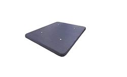 HOGAR24 ES Base tapizada 90 x 190 Sin Patas, 5 Barras de Refuerzo. Tapizado 3D Color Gris + 4 válvulas de transpiración.