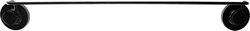 Cornat T3402561 T3402561-Barra Porta Asciugamani 3 in 1, 3 Diverse opzioni di Fissaggio con Ventosa, Cuscinetto Adesivo e Foratura, Colore, Nero (Opaco)