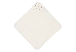 Jollein Riverside Capuchonhanddoek voor baby's, katoen, 75 x 75 cm, Oeko-Tex gecertificeerd, babyhanddoek met capuchon voor meisjes en jongens