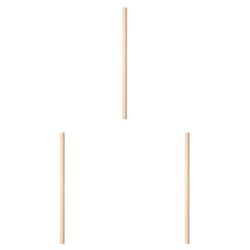 250 unité - Pailles Droites Cocktail Ø0,60X14 Cm Naturel Kraft (Lot de 3)