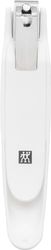 ZWILLING Toenail Clippers (with Nail Catcher, Extra Large, Sharp Straight Edge, for Left and Right Handers), Premium, White, 145 mm