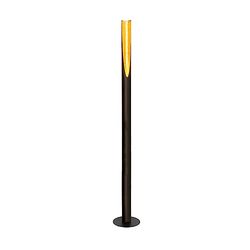 Eglo Candeeiro de pé BARBOTTO 1, candeeiro de pé com uma lâmpada, candeeiro de aço, cores preto e dourado, casquilho GU10, interruptor de pé incluído