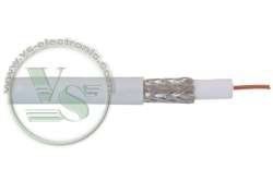 VS-ELECTRONIC - 277034 coaxial cable, BK/SAT 1.1/5.0 > 90 db, 500 m length, white TR81500-96DAluSpStak