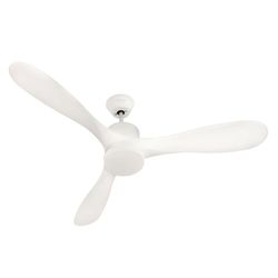 Taurus Fresko Pure 3B plafondventilator, 40 W, 3 vleugels, diameter 132 cm, DC-motor, ultrastil, 3 lichtmodi, 6 snelheden, zomer-/winterfunctie, timer 8 uur