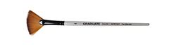 Daler-Rowney Graduate Multi-Technique Brush, Synthetic Hair, Short Handle, Fan, 4