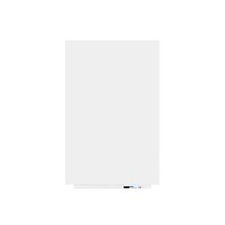 Rocada Lavagna bianca senza cornice, lavabile a secco e con portapenne, lavagna magnetica, versione Pro, rivestita in PE, 75 x 115 cm, bianca