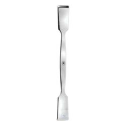 Hammacher 18/8 roestvrij staal dubbelzijdige spatel, 150 mm lengte