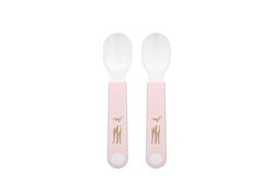 Mepal Self-Feeding Spoon Mio Little Dutch, Baby Practice Spoon, Baby Utensil for Independent Eating, Dishwasher Safe & BPA-Free, Set of 2, Fairy Garden