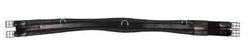 PFIFF Sangle de Selle Bolton, Platine, en Cuir Noir 135 cm