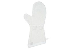 Jollein 336-597-00153 myjka/rękawica do mycia frotte z uszami kość słoniowa