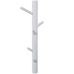 Alexandra House Living Perchero de Pared Blanco Madera Madera de Caucho 13 x 9 x 50 cm