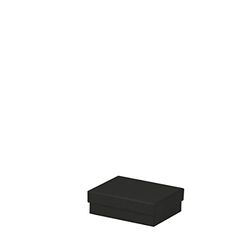 Rössler 13401453707 - Boxline karton, rechthoekig, 96 x 128 x 40 mm, zwart, 1 stuk