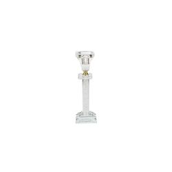 Romimex Theelichthouder, transparant, glas, 5 x 20 x 5 cm