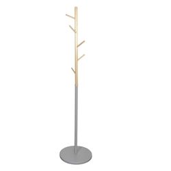 HOME DECO FACTORY Miko Szary 180 cm Meble Szafka na ubrania, drewno, MDF, 178cm
