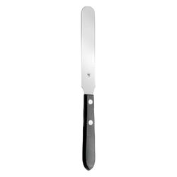 Hammacher Spatola in acciaio inox 18/8 con manico in legno, lunghezza lama 75 mm, lunghezza 165 mm