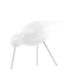 Normann Copenhagen Pássaro decorativo, madeira, branco, 15 x 5,5 x 11 cm