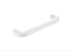 ROCA-A3870ZG000, Toallero de baño de Porcelana, Onda, 450 x 95 x 36 mm, Color Blanco