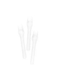 Lot de 20 fourchettes en papier blanc