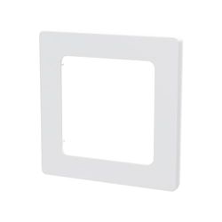 Wandbord met één sleutel van robuust kunststof in tweetalig Duits/Frans design, wit, ideaal voor verlichtingssystemen in woningen en kantoren.
