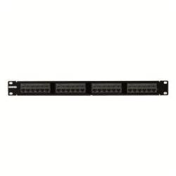 Gewiss 38 CVX LAN - paneel 24 conec. RJ45 5e 1U zwart 19 38 cvxlan