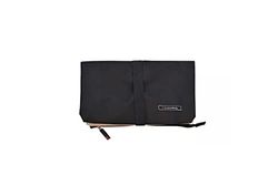 Iris Barcelona - Snack Bag, Bolsa Porta Alimentos Plegable y Termoinsulada 24 x 15 x 4 cm Cerrada 1 l Negro y Arena
