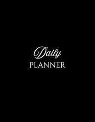 DAILY PLANNER NOTEBOOK - Black Cover (Paperback)
