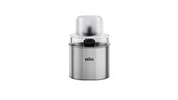 Braun Accessorio Macina Caffè Macina Spezie MQS270SI Adatto per Minipimer MultiQuick serie MQ7X, MQ7WH, MQ9 con Sistema Easy Click Plus, Tecnologia Tedesca, Ciotola e lame in Acciaio inox