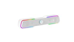 Mars Gaming MSBXW Wit, RGB Soundbar, Bluethooth 5.0 + Jack 3.5, DSP Sound 10W