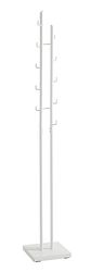 HAKU Möbel hall-tree white, metal - Size: W 29 cm x H 176 cm x D 29 cm, Style: Modern