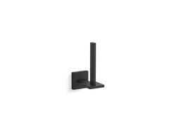 Kohler K-23289-BL Porta Carta Igienica Quadrato, Nero Opaco