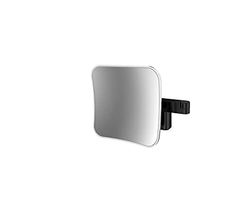 Emco Evo Miroir de Maquillage et de Rasage à LED sur Bras Double Articulation, Miroir de Maquillage carré avec éclairage Mural grossissant à intensité Variable (5 Compartiments)