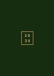 2025: Agenda Giornaliera 2025 2 Pagine per Giorno Formato A4 verde, in italiano