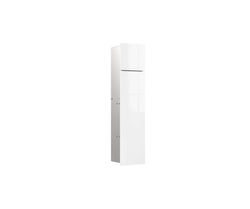 emco WC-module asis pure met glazen front deuraanslag rechts, inbouw, 730 mm, alpinewit