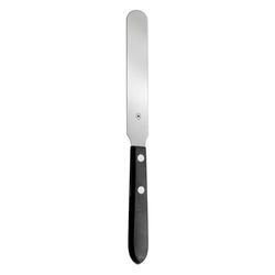 Hammacher Spatola in acciaio inox 18/8 con manico in legno, lunghezza lama 100 mm, lunghezza 190 mm