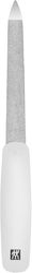 ZWILLING Lime à ongles (revêtement saphir, pointe de la lime polie pour le nettoyage des ongles, surfaces de la lime à gros grain et à grain fin), blanc, 160 mm