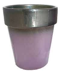 Ceramiche Angela Rinaldi - Vaso per piante Argento in Ceramica di Vietri dipinto a mano Fioriera Cachepot Terracotta Maiolica