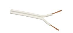 Audiokabel 2 x 0,75, wit
