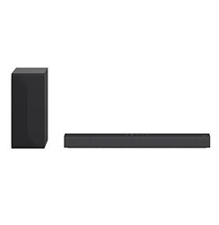 LG S40Q - Barra de Sonido Inteligente, 2.1 Canales, Sonido Envolvente Dolby Digital con Bajos Potentes, Amplia Conectividad, HDMI, Bluetooth, USB, Entrada Óptica y App Android/iOS, Color Negro