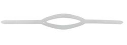 Seac SLT Mask Strap, Anti-allergenic Polymer SLT ersättningsrem för dykmask, transparent, 16 mm