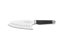De Buyer - Couteau de Chef asiatique FK2 en acier inoxydable - Longueur 15 cm -, Noir